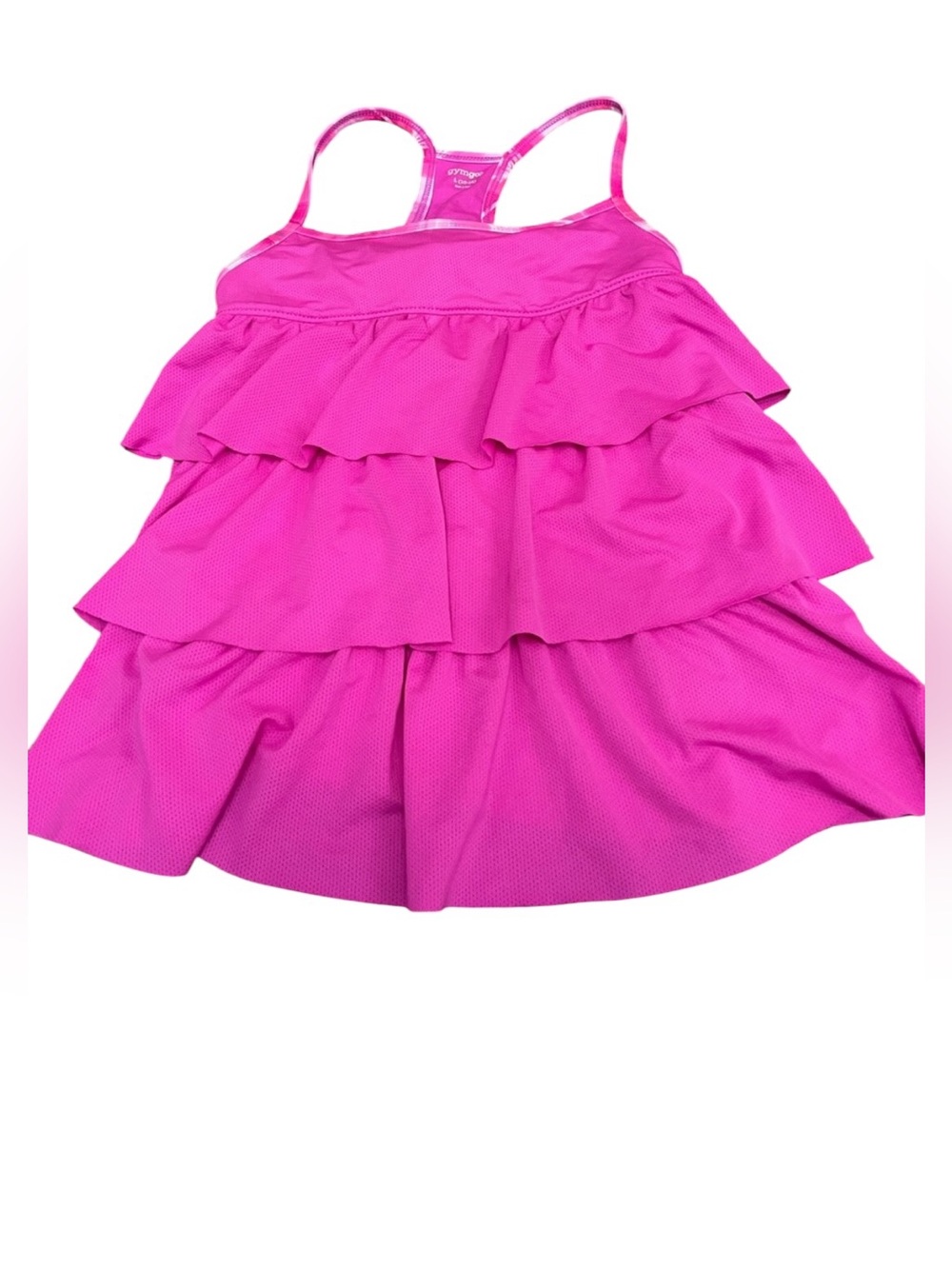 🌸🌸5 for $15🌸🌸Vibrant Pink Ruffled Kids Tank Top